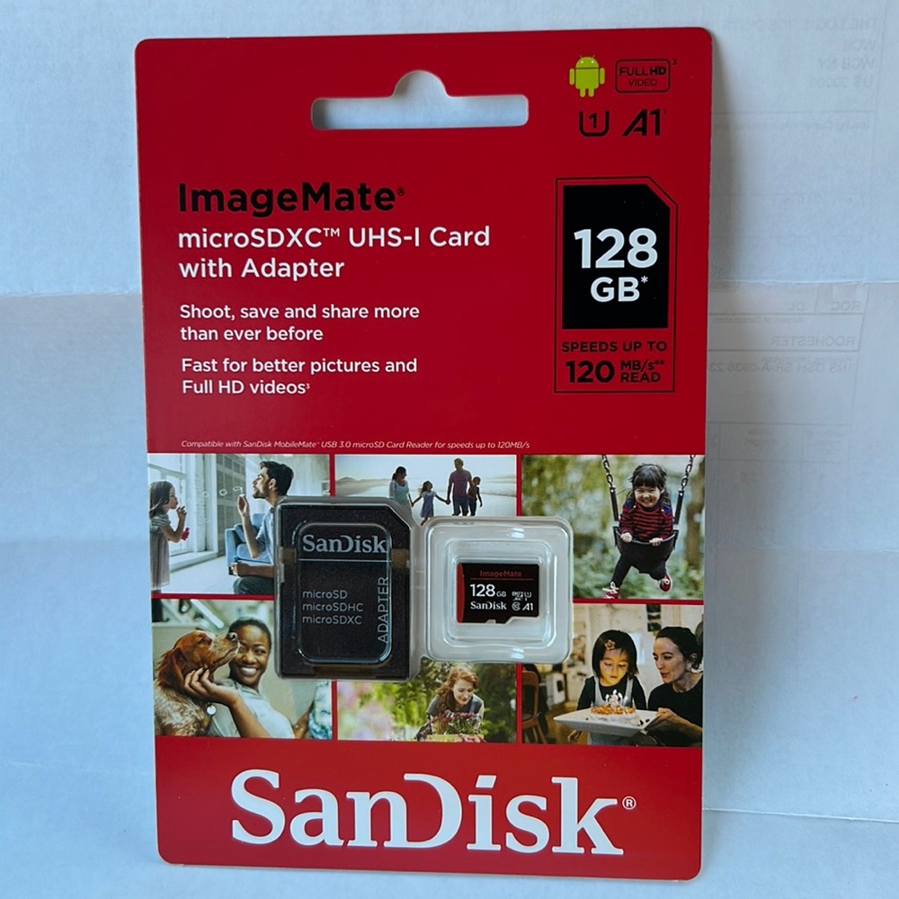 Sandisk memory card 128gb
